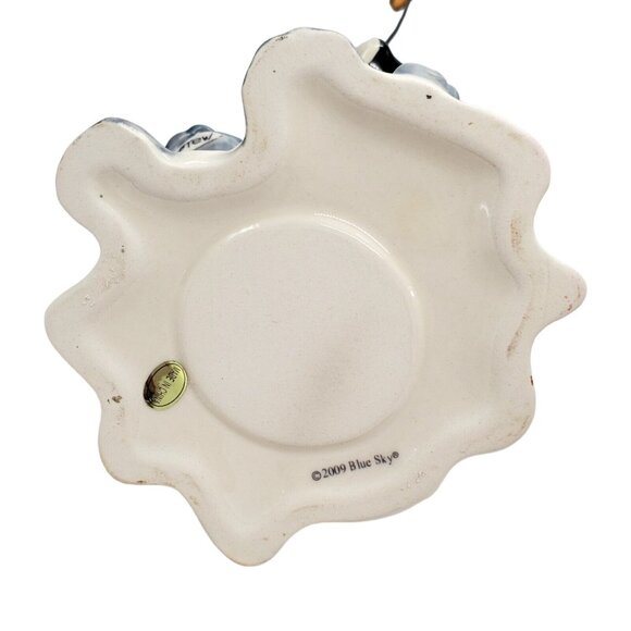 Blue Sky Clayworks Heather Goldminc Halloween Tea Light Luminary Cat Witch 10" - Picture 14 of 16